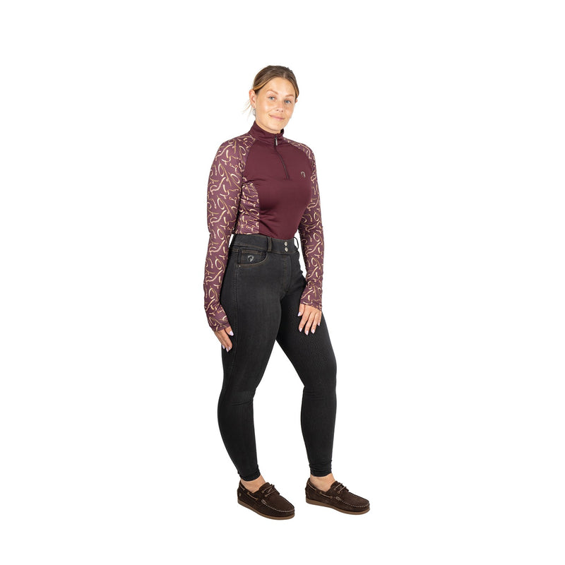Load image into Gallery viewer, Hy Equestrian Elevate Heritage Base Layer Berry
