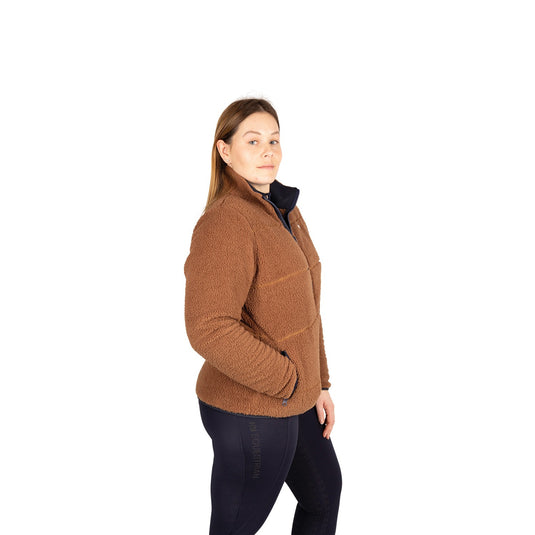 Hy Equestrian Elevate Style Teddy Jacket Brown