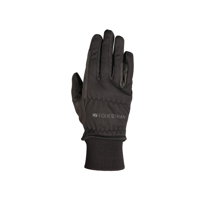 Load image into Gallery viewer, Hy Equestrian Storm Breaker Thermal Gloves Black
