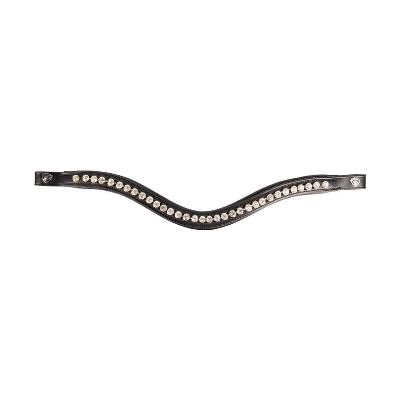 Load image into Gallery viewer, Propresicce Sig Curved Diamante Browband Black/Silver
