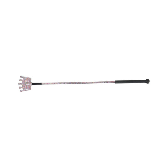 Hy Equestrian Glitter Crown Riding Whip