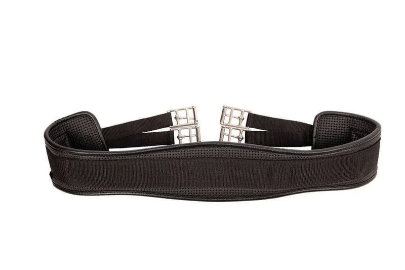 Load image into Gallery viewer, Hy Equestrian Humane Waffle Girth - Black - 48"
