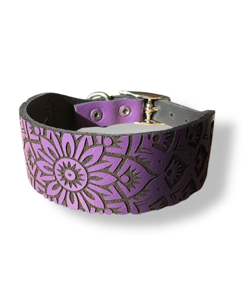 Load image into Gallery viewer, Leather Collar - Mandala

