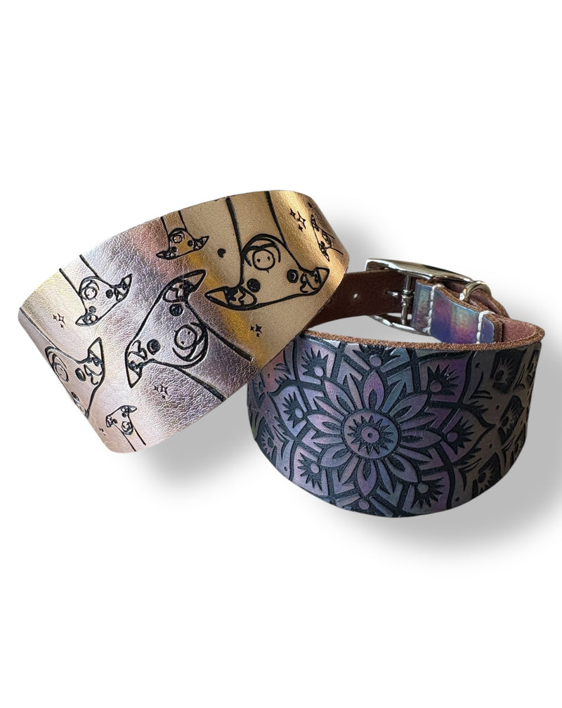 Load image into Gallery viewer, Leather Collar - Mandala
