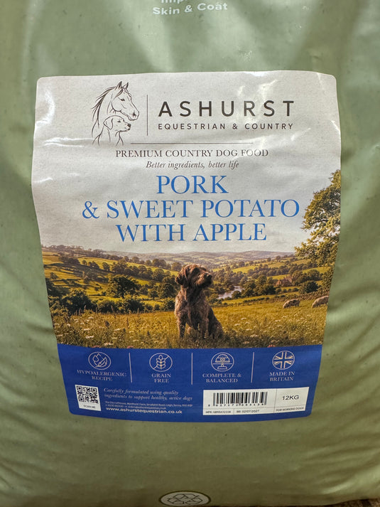Ashurst Adult Dog 'Grain Free' Pork & Sweet Potato