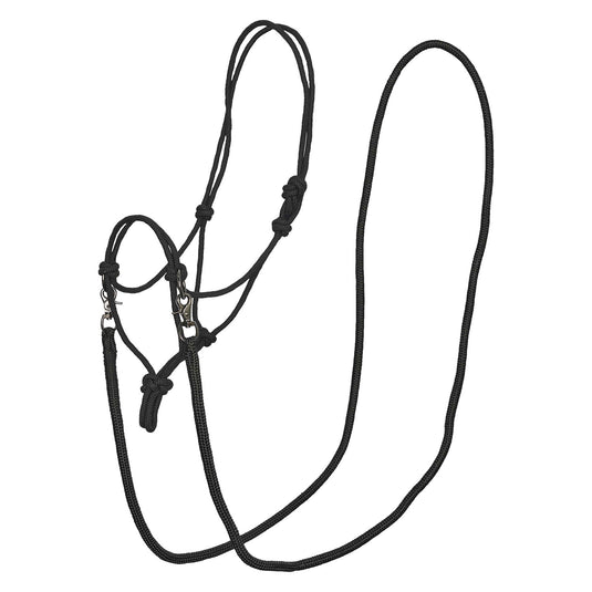 Imperial Riding Rope Headcollar Irhfree Ride Black