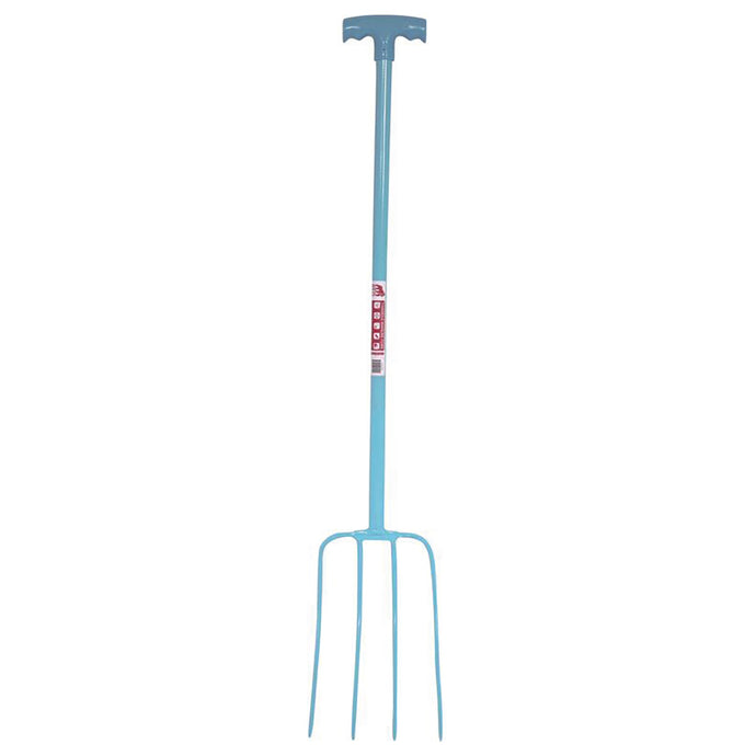 Red Gorilla 4 Prong Manure Fork T Handle