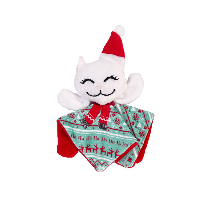 Kong Holiday Cat Crackles Santa Kitty Reindeer Poncho