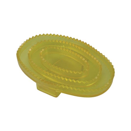 Lincoln Synthetic Rubber Curry Comb Clear Yellow