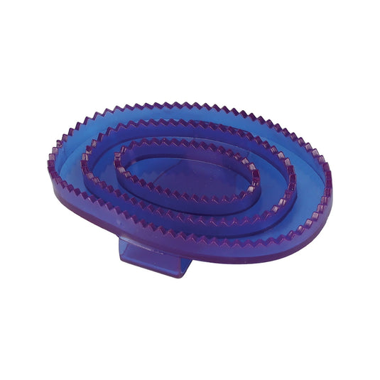 Lincoln Synthetic Rubber Curry Comb Clear Purple