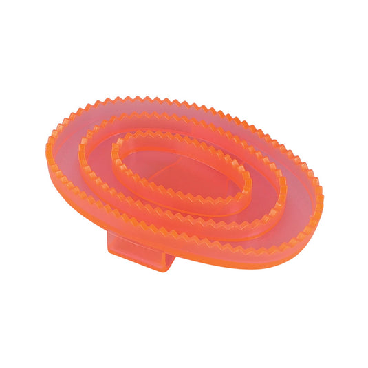 Lincoln Synthetic Rubber Curry Comb Clear Pink