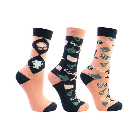 Little Rider Pony Passion Socks Navy/Blush