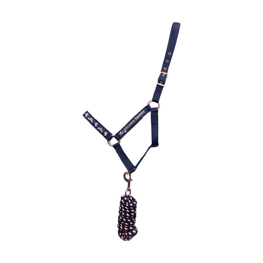 Little Rider Princess & Pony Headcollar & Lead Rope Nvy/Pc