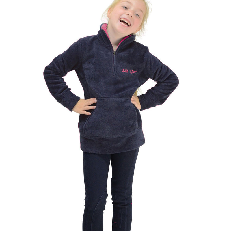 Load image into Gallery viewer, Nina Soft Fleece By Little Rider Navy/Pink
