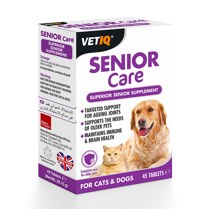 Vetiq Senior Care Tablets For Cats & Dogs