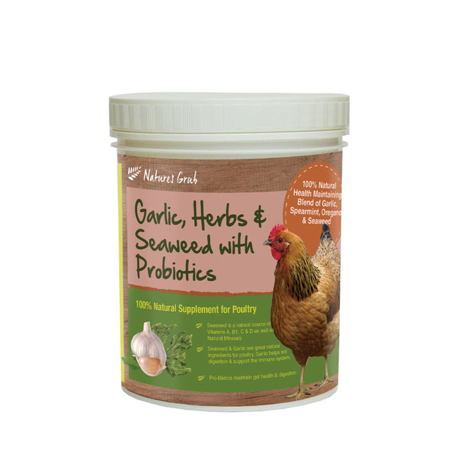 Nature's Grub Garlic, Herbs & Seaweed With Probiotics