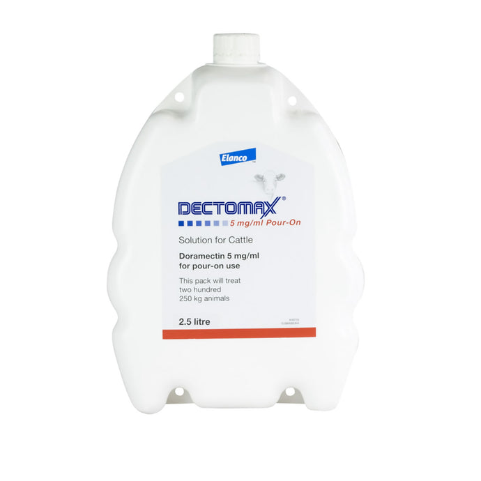 Elanco Dectomax 5 Mg/Ml Pour On Solution For Cattle