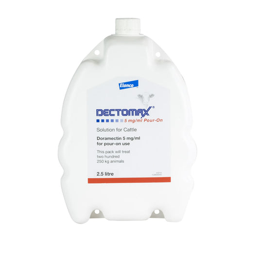Elanco Dectomax 5 Mg/Ml Pour On Solution For Cattle