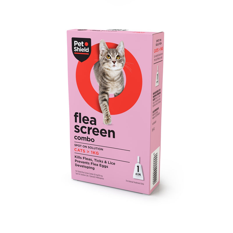 Load image into Gallery viewer, Petshield Flea Screen Combo Spot On Solution Cat
