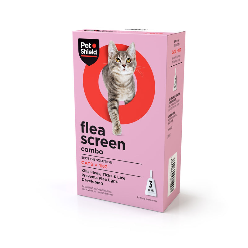 Load image into Gallery viewer, Petshield Flea Screen Combo Spot On Solution Cat
