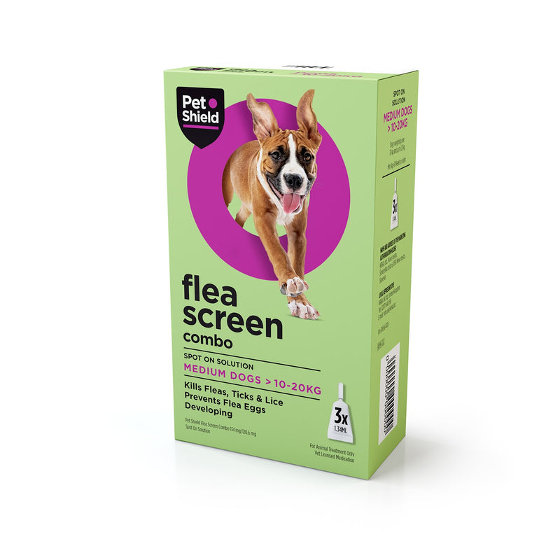 Load image into Gallery viewer, Petshield Flea Screen Combo Spot On Solution Medium Dog

