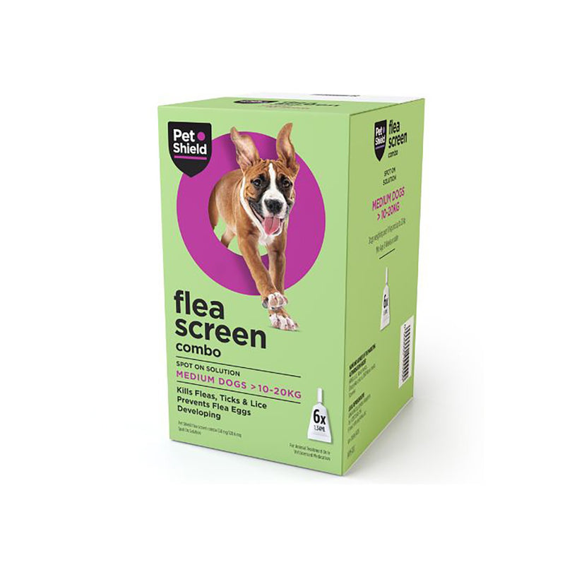 Load image into Gallery viewer, Petshield Flea Screen Combo Spot On Solution Medium Dog
