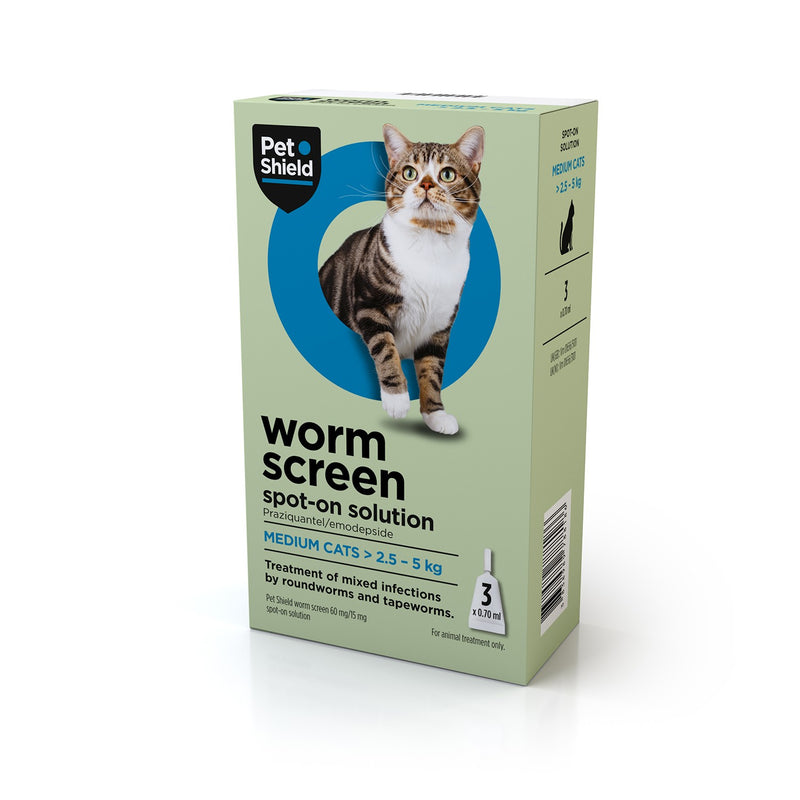 Load image into Gallery viewer, Petshield Worm Screen Spot On Solution For Cats
