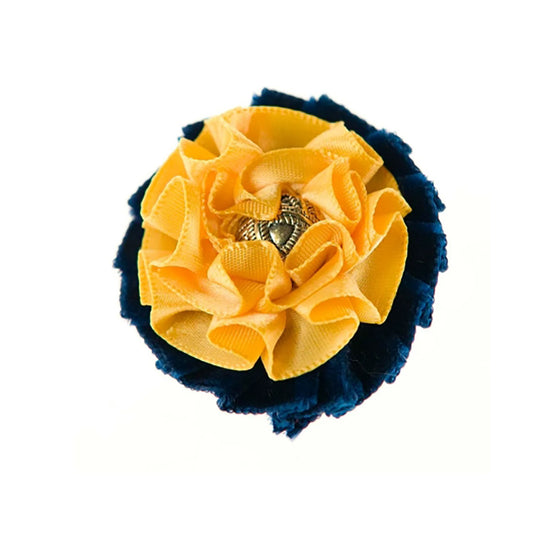 Showquest Newport Buttonhole Navy/Sunshine/Gold