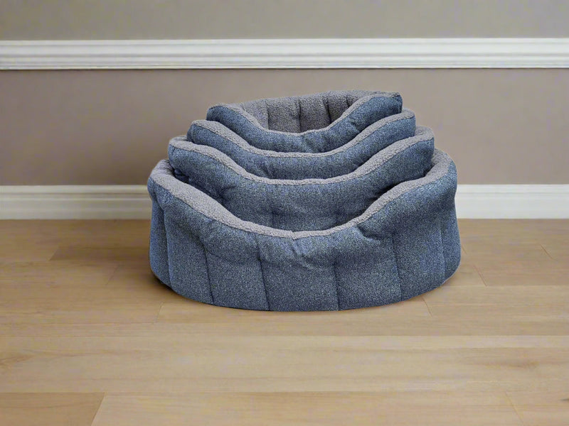 Load image into Gallery viewer, Premium Orkney Tweed Fleece Lined Bolster Beds
