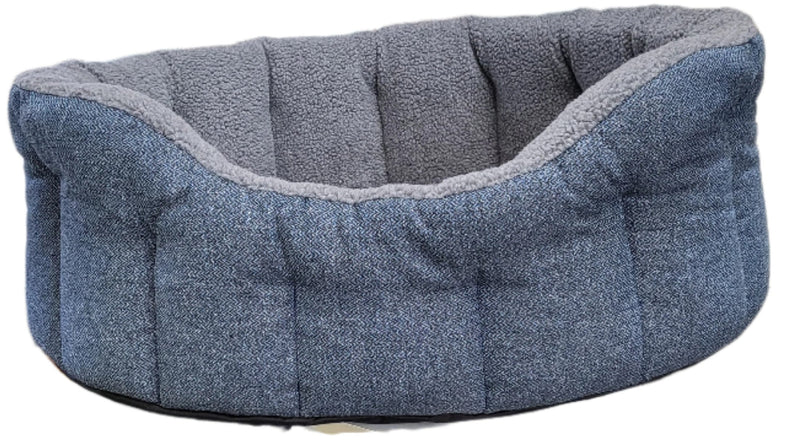 Load image into Gallery viewer, Premium Orkney Tweed Fleece Lined Bolster Beds
