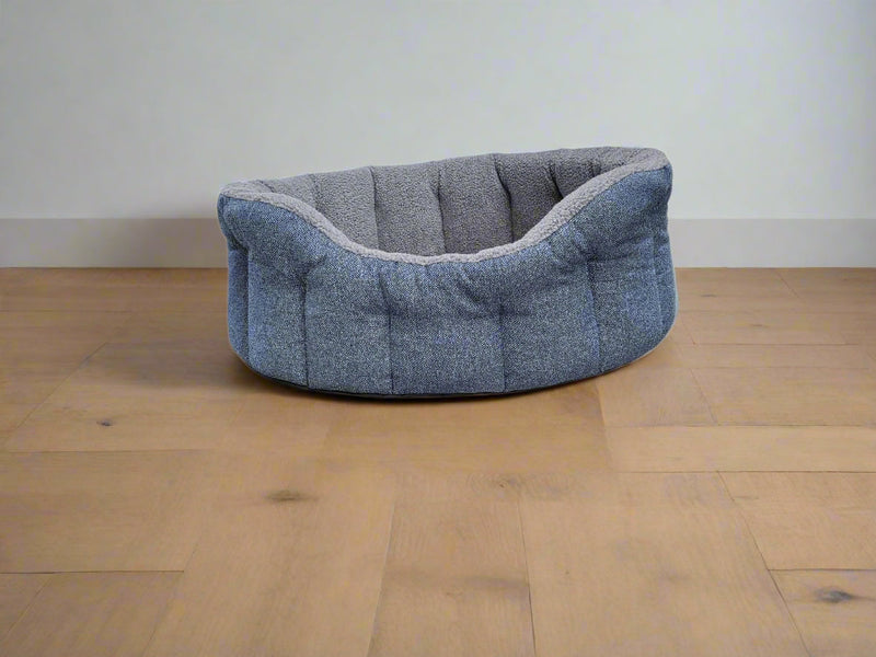 Load image into Gallery viewer, Premium Orkney Tweed Fleece Lined Bolster Beds

