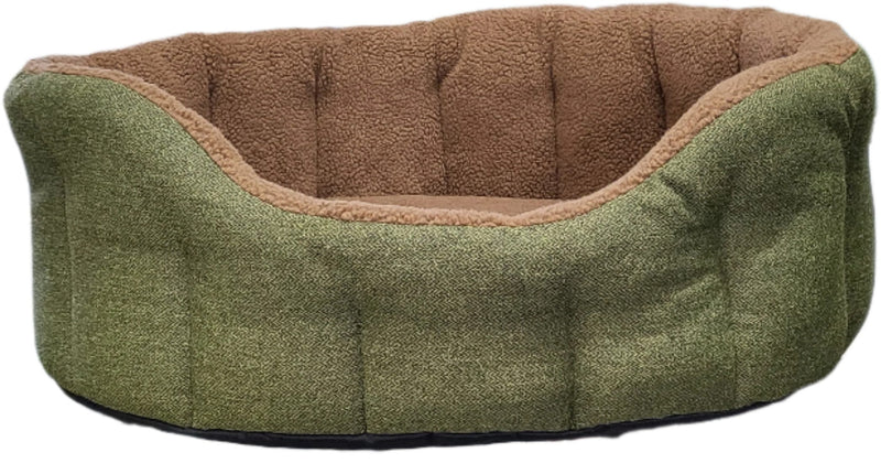 Load image into Gallery viewer, Premium Orkney Tweed Fleece Lined Bolster Beds
