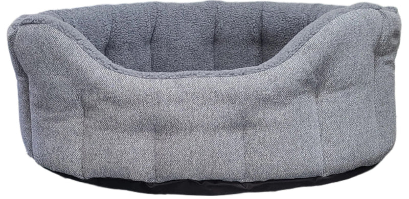 Load image into Gallery viewer, Premium Orkney Tweed Fleece Lined Bolster Beds
