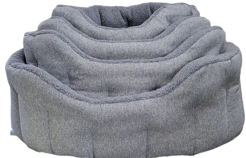 Load image into Gallery viewer, Premium Orkney Tweed Fleece Lined Bolster Beds
