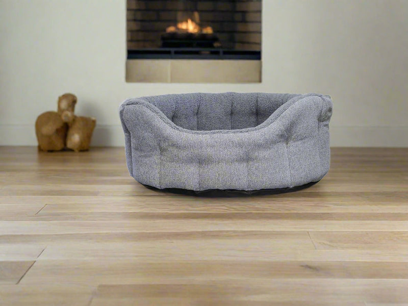 Load image into Gallery viewer, Premium Orkney Tweed Fleece Lined Bolster Beds
