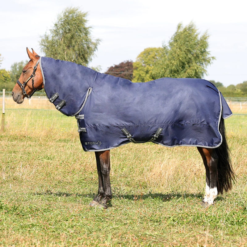 Load image into Gallery viewer, Stormx Empra 100 G Combi Turnout Rug Navy
