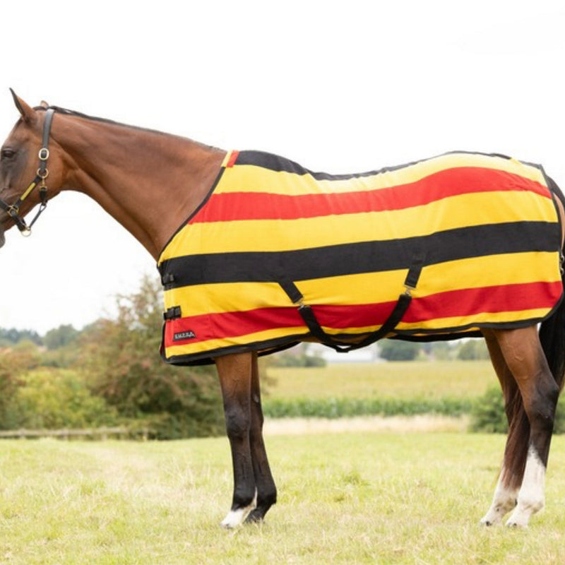 Load image into Gallery viewer, Stormx Empra Newmarket Fleece Rug Yellow/Red/Black
