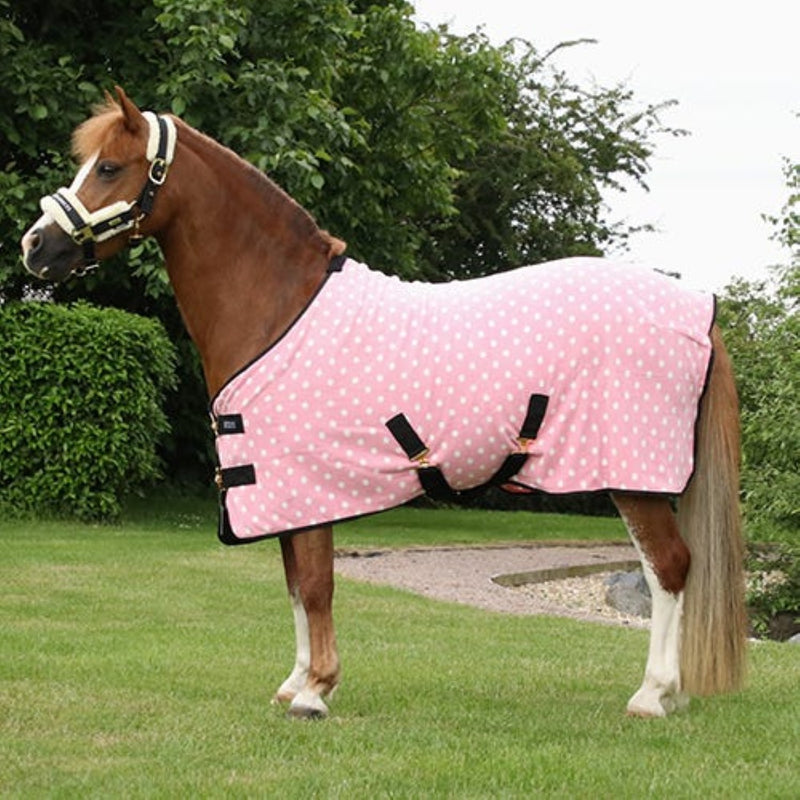 Load image into Gallery viewer, Supreme Products Dotty Fleece Rug Pretty Pink
