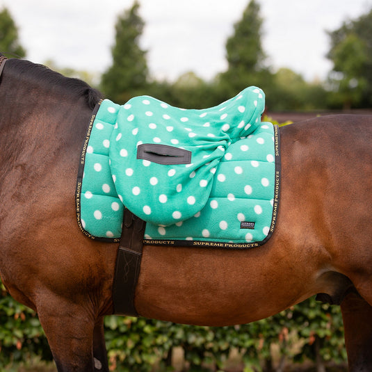 Supreme Products Dotty Fleece Ride On Saddle Cover