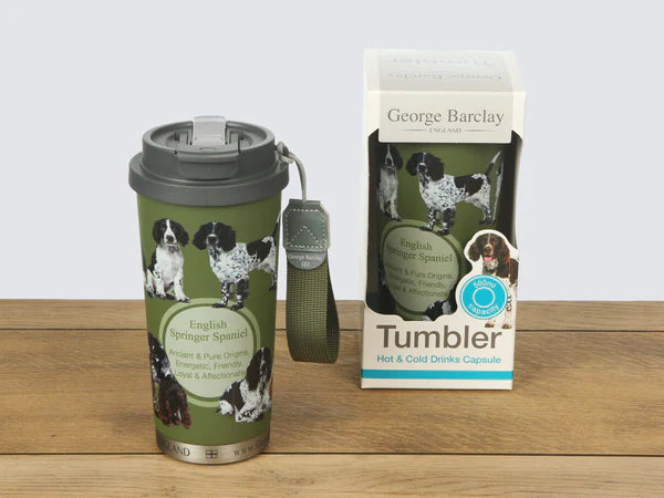 Load image into Gallery viewer, GB Tumbler - Hot &amp; Cold Drinks Capsule - English Springer Spaniel
