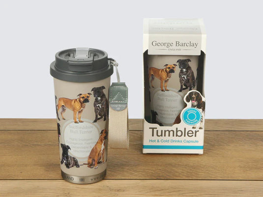 GB Tumbler - Hot & Cold Drinks Capsule - Staffordshire Bull Terrier