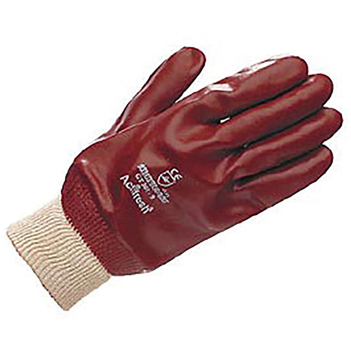 Pvc Fully Coated Knit Wrist Gloves