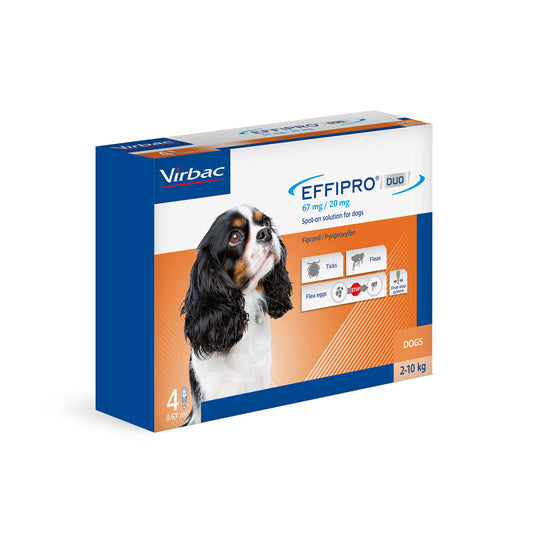 Virbac Effipro Duo Spot On Solution For Small Dogs 2 10 Kg