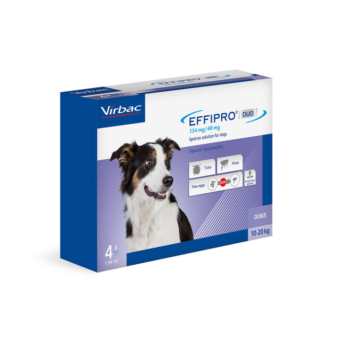 Virbac Effipro Duo Spot On Solution For Medium Dogs 10 20 Kg