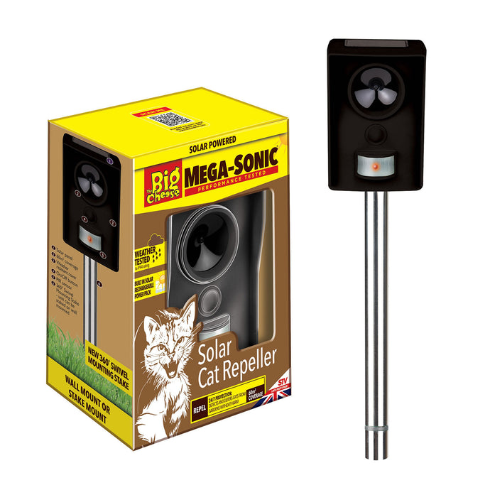 The Big Cheese Mega Sonic Solar Cat Repeller