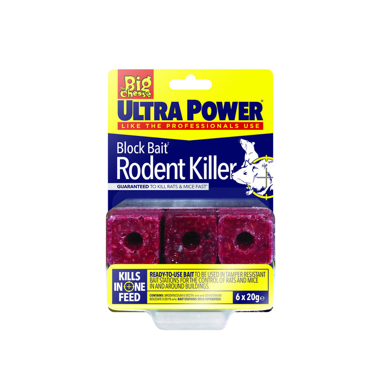 Load image into Gallery viewer, The Big Cheese Ultra Power Block Bait Rodent Killer
