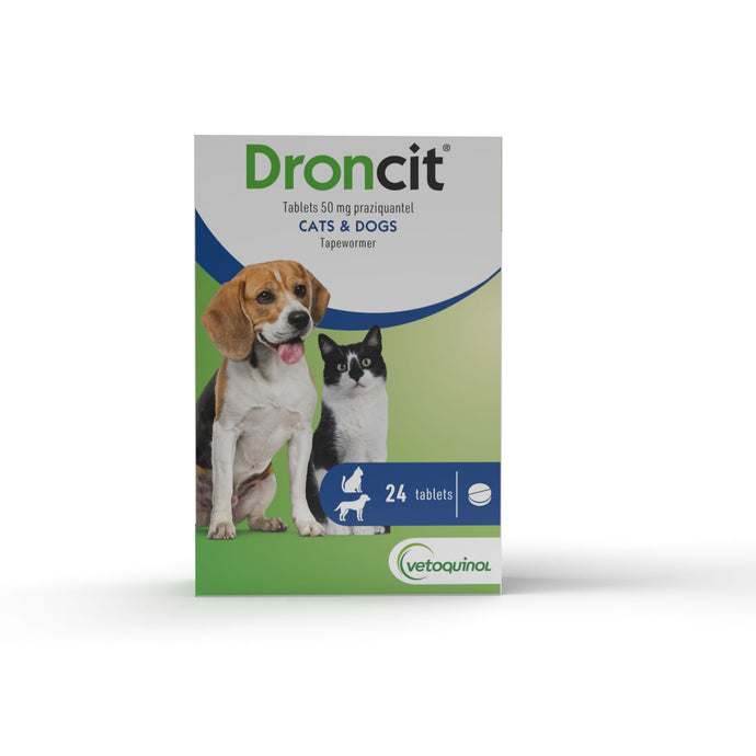 Vetoquinol Droncit Tablets 50 Mg For Cats & Dogs