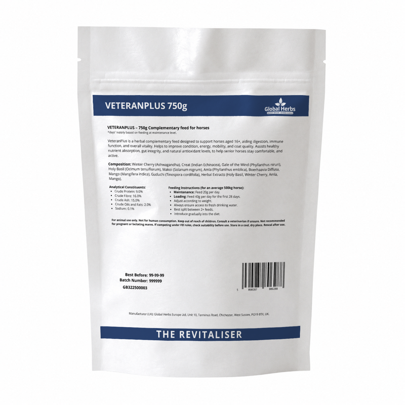 Load image into Gallery viewer, Veteran Plus Refill Pouch 750g - Global Herbs
