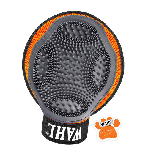 Wahl Grooming Glove Orange/Grey