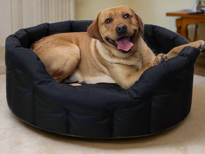 Load image into Gallery viewer, P&amp;L Country Dog Tough Heavy Duty Oval High Sided Waterproof Dog Beds.
